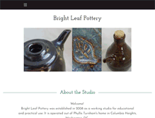 Tablet Screenshot of brightleafpottery.com